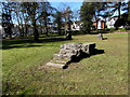 Gorsedd stone in Argyll Gardens, Gorseinon in SA4 4XP