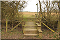 Castle Carlton footbridge & stile in Reston