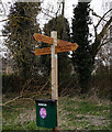 Fingerpost near Holme Wood, Bottesford in DN16 3RD