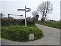 Old and new signposts, near Trevarrack in TR18 3BN