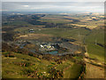 Cochrane Castle golf club from the air in PA5 0SP