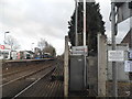 Bramley station from the level crossing in Bramley