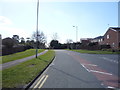 Bus stop on Temple Way, Flitwick in MK45 1SN