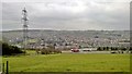 View over A616 and Stocksbridge in S36 2SU