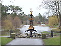 Fountain in Hesketh Park, Southport in PR9 9PA