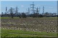 Electricity pylons and sub station in NG23 5FW