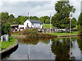 Entrance to Chirk Marina, Wrexham in Chirk Community