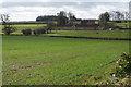 Damp fields looking towards Newhouse Farm in GL9 1HB