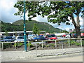 The car park at Porthmadog's Tesco store in LL49 9HN