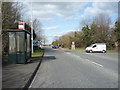 Bus stop and shelter on the B655 in MK45 4NP
