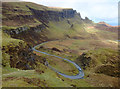 Hairpin on the road from Staffin to Uig in IV51 9LB
