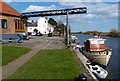 Boats moored along the River Trent, Fiskerton in NG25 0UB