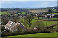 Mid Devon : Cheriton Fitzpaine Scenery in EX17 4JX