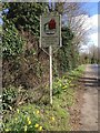Wateringbury Village Sign in ME18 5PS