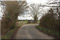 Bend in lane near Wick Farm in BA2 7TH