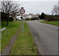 Start of the 30mph speed limit at the northern edge of Newton in CF36 5NG