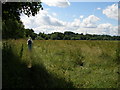 The treelined river bank and the footpath begin to swing to the right in TS15 9EY
