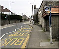 X1 X2 X3 bus stop, High Street, Laleston in CF32 0LU