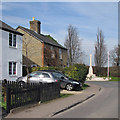 Ashwell: the corner of Station Road and Lucas Lane in SG7 5FG