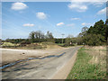 North Pickenham Road approaching Whin Allotment Plantation in PE37 8LB