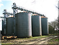 Grain silos at Petygards Farm in PE32 2EQ