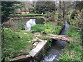 Mill pond and stream in GL11 6AY