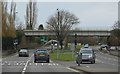Railway bridge over the A24 in RH4 1PL