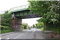 Railway bridge at east end of Chapel Street in CV12 9DX