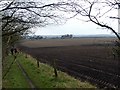 Ploughed fields at Stanker Hill Farm in NG15 8FH