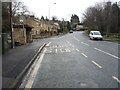 Bus stop and shelter on Snow's Green Road, Shotley Bridge in DH8 0HR