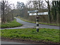 Road junction near Apethorpe in Apethorpe