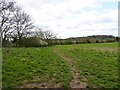 Footpath to Water Tower from Tagwell Open Space, Droitwich in WR9 7HB