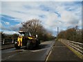 Tractor on Brereton Lane bridge in CW11 1RL