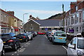 Devon Place and the Catholic church in Mumbles in SA3 4LR