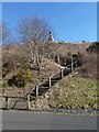 Stairway up Dundee Law in DD3 8DN