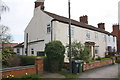 Houses on Loughborough Road with rebuilt brick walls in LE12 5HY