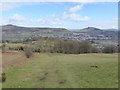 View to the Sugar Loaf and the Skirrid from the slopes of the Blorenge in NP7 9NA