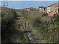 Railway line viewed from Botolph Bridge, Peterborough in PE3 6LN