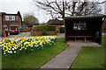Bus shelter on Newcastle Road, Baldwins Gate. in ST5 5FE
