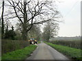 Tractor Entering Hardwick Lane From Farm in B80 7ED