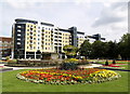 Queen's Gardens Flowers and Fountain in HU1 2SH
