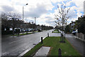 Etchells Road, Heald Green during April showers in SK8 3AL