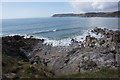 Rocks at the eastern side of Caswell Bay in SA3 3BX