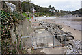 Unstable sea wall at Caswell Bay in SA3 3BT