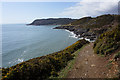Wales Coast Path approaching Seven Slades in SA3 3BT