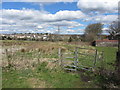 Footpath behind the houses in Penybryn in Gelligaer Community