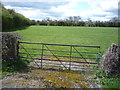 Field entrance off Haven Baulk Lane in DE23 4AA