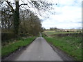 Minor road towards Radbourne  in DE3 0QQ