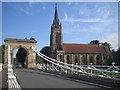 Marlow Suspension Bridge & All Saints Church in SL7 1BL