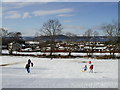A snowy Maxwell Park looking over Cradlehall to the Black Isle in IV2 5DB